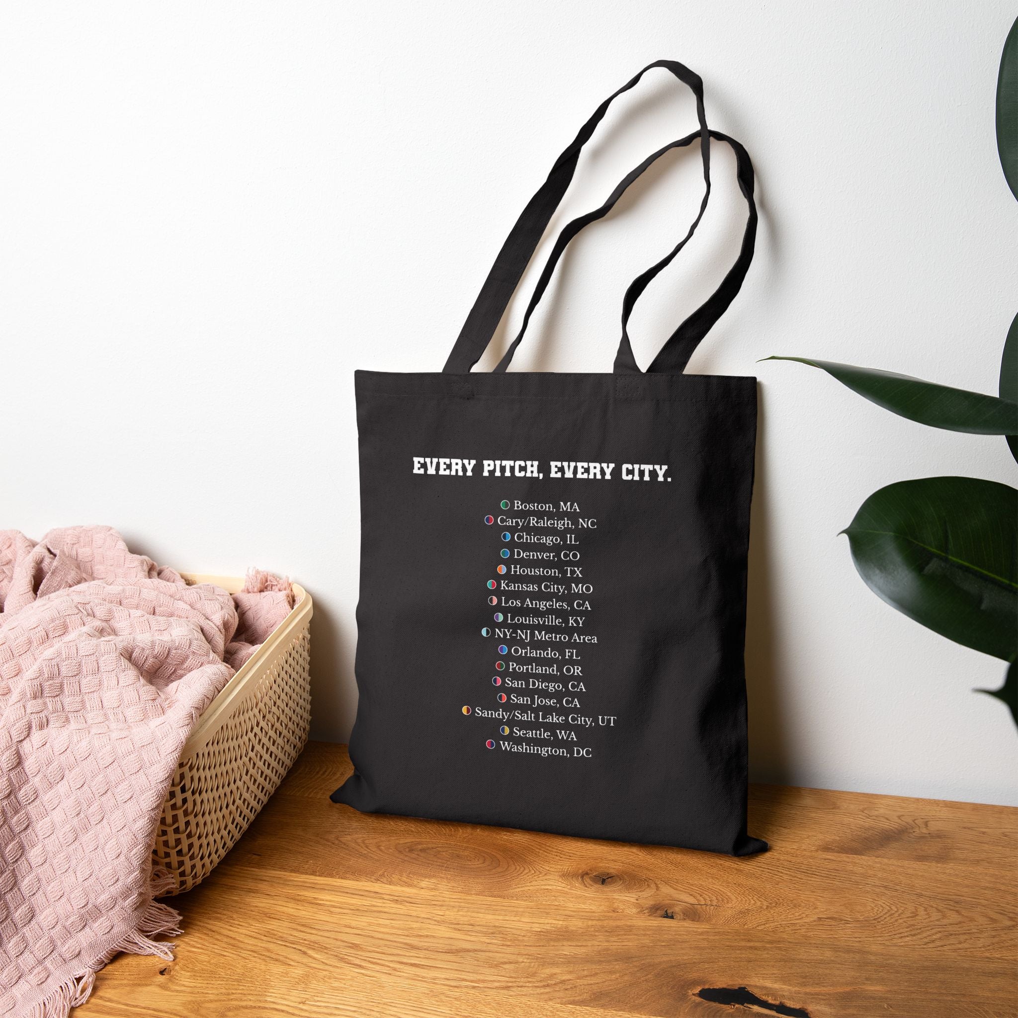 Rep every pitch and every city with the 'Take Over' Women's Pro Soccer matchday canvas tote