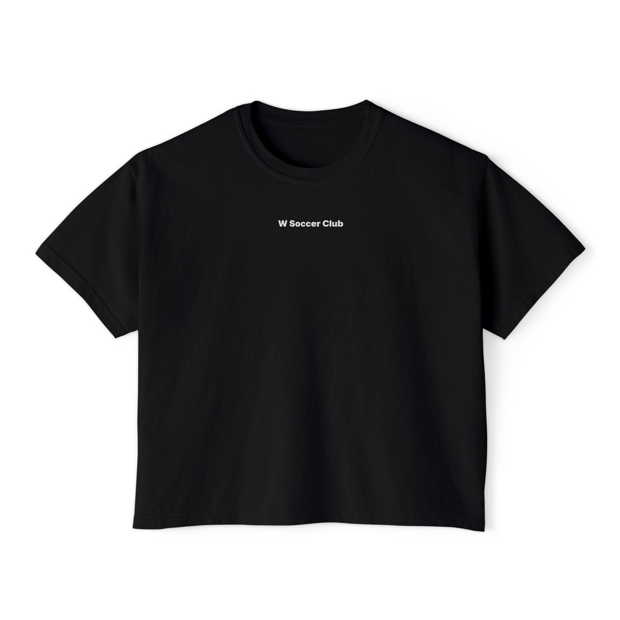 Black women's sports culture boxy fit t-shirt