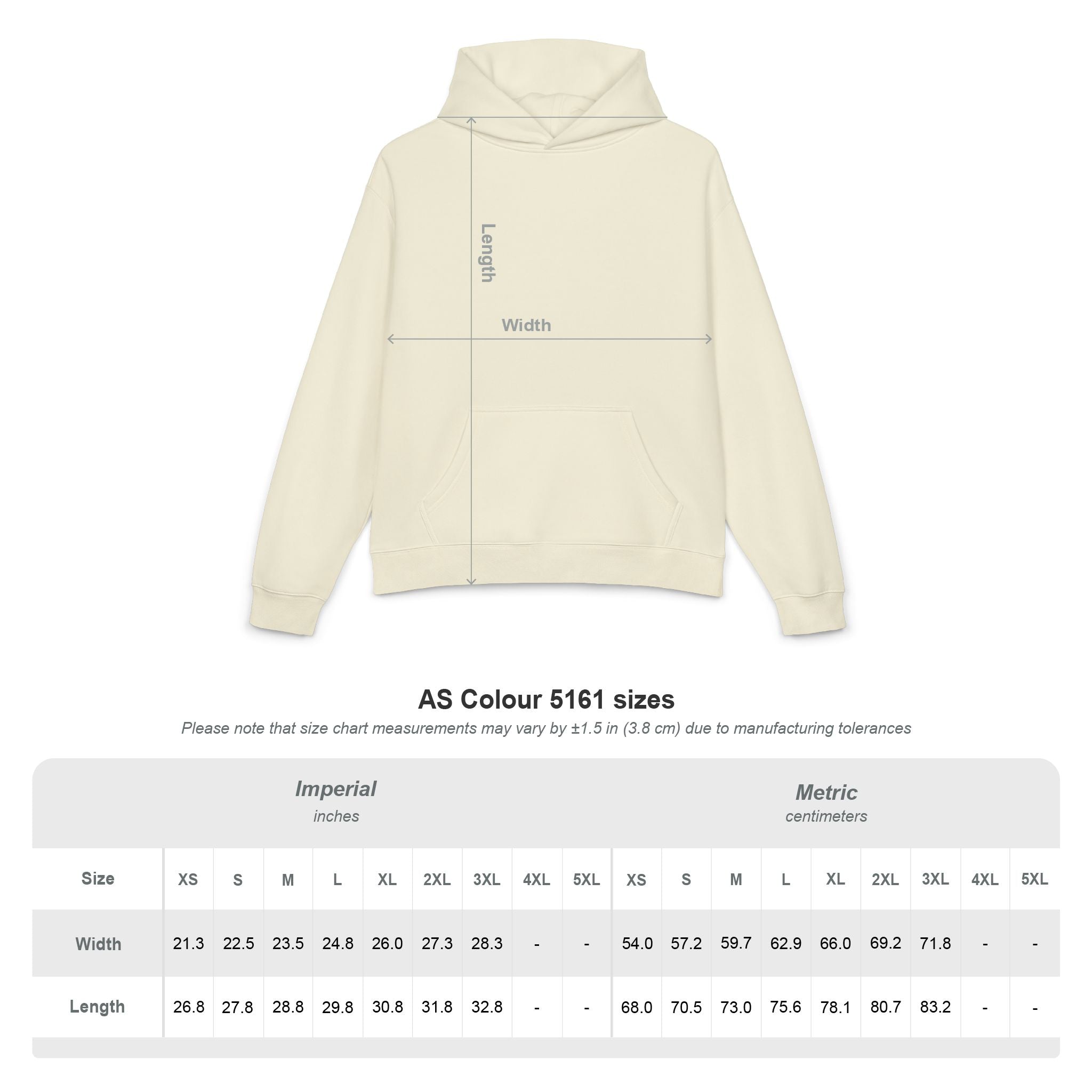 Size chart for the Women's Sports Culture Hoodie in Black, Athletic Heather, Pine Green, Cobalt