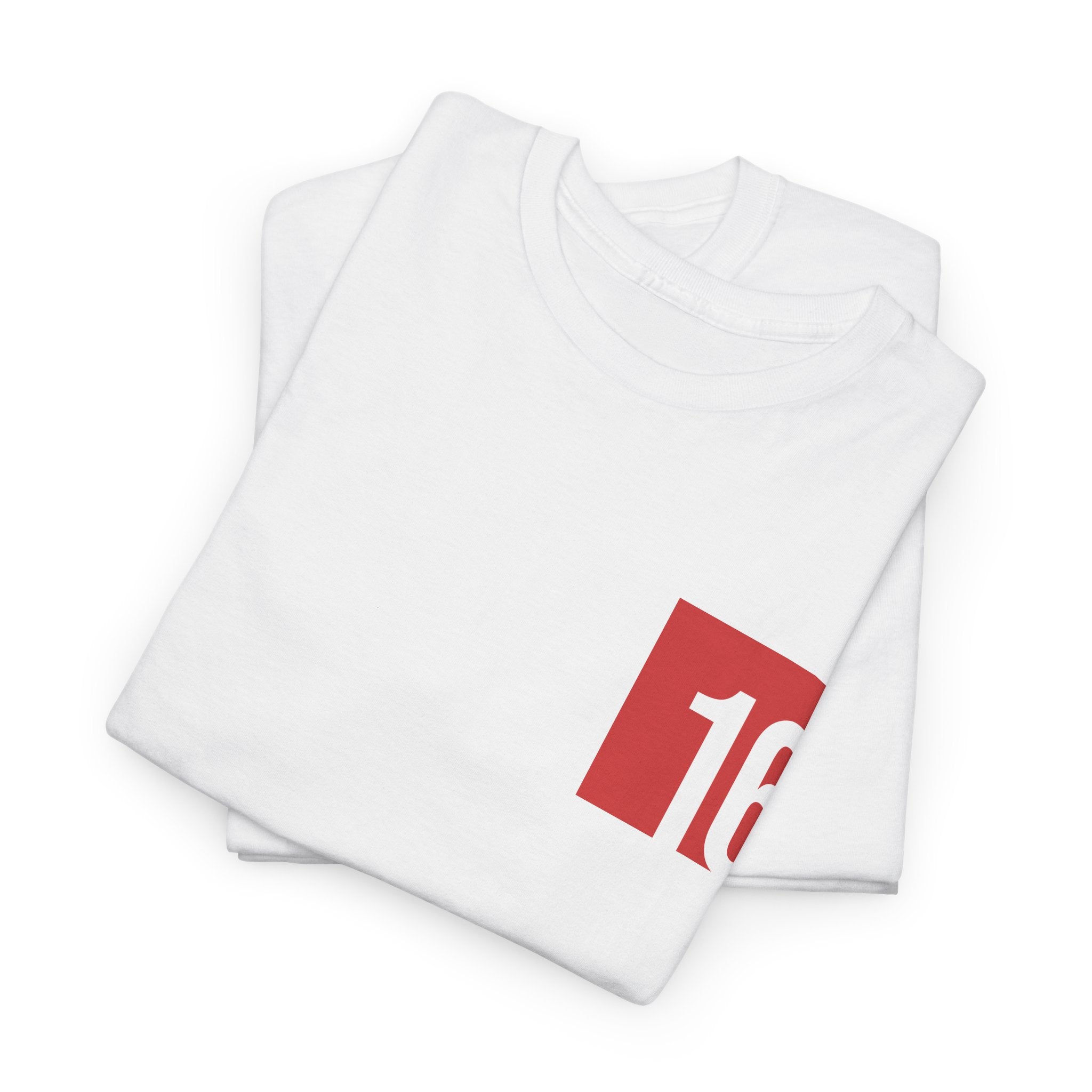 White Nutmeg Duchess t-shirt with a framed red rose graphic and vintage soccer street style typography