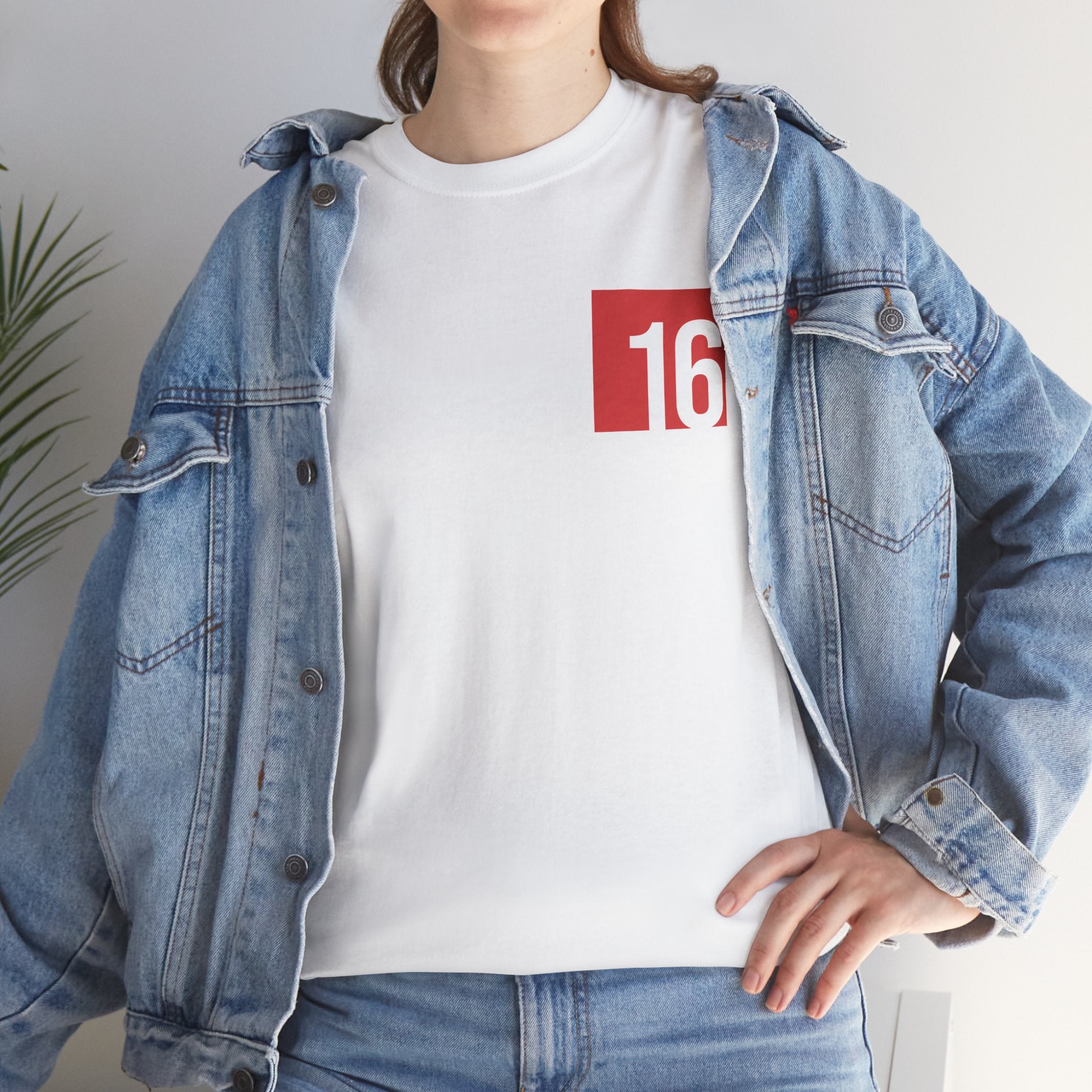 White Nutmeg Duchess t-shirt with a framed red rose graphic and vintage soccer street style typography