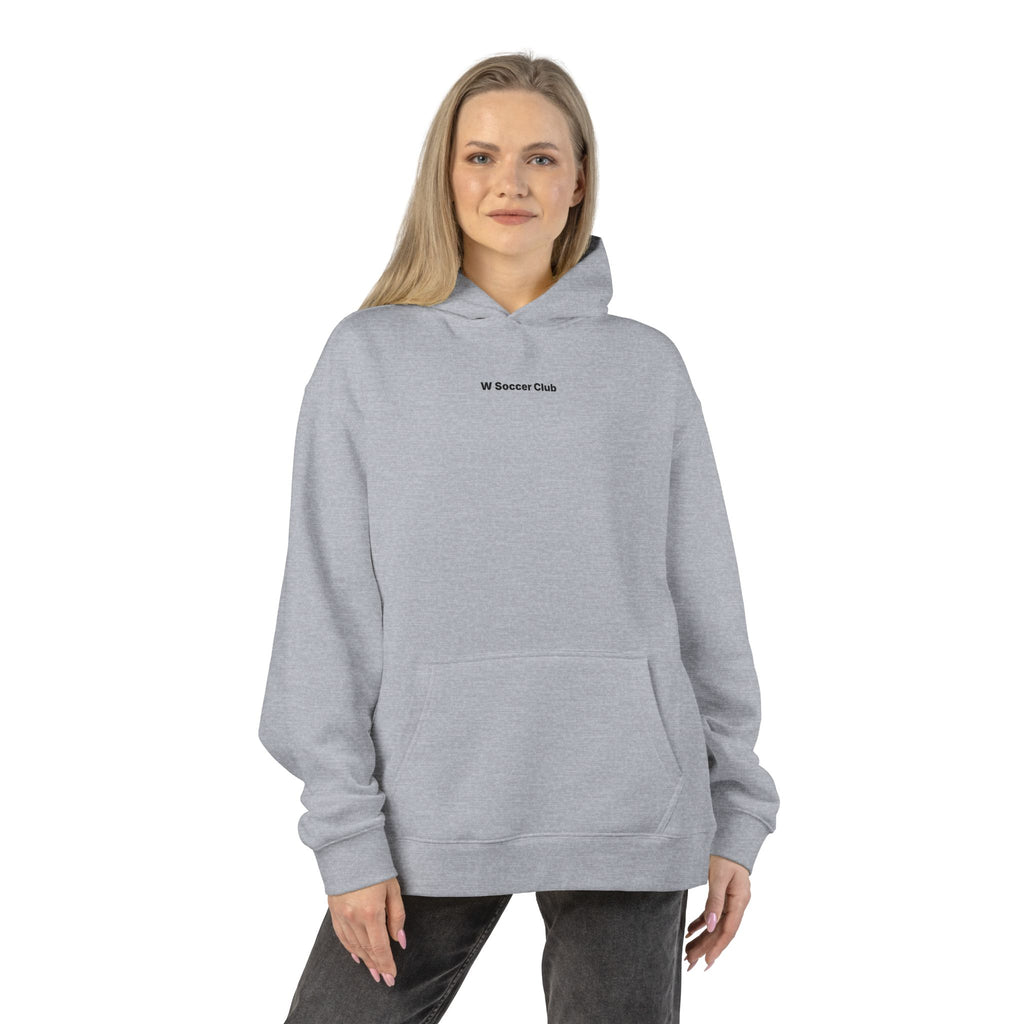 Athletic Heather Women's Sports Culture Hoodie flat lay.
