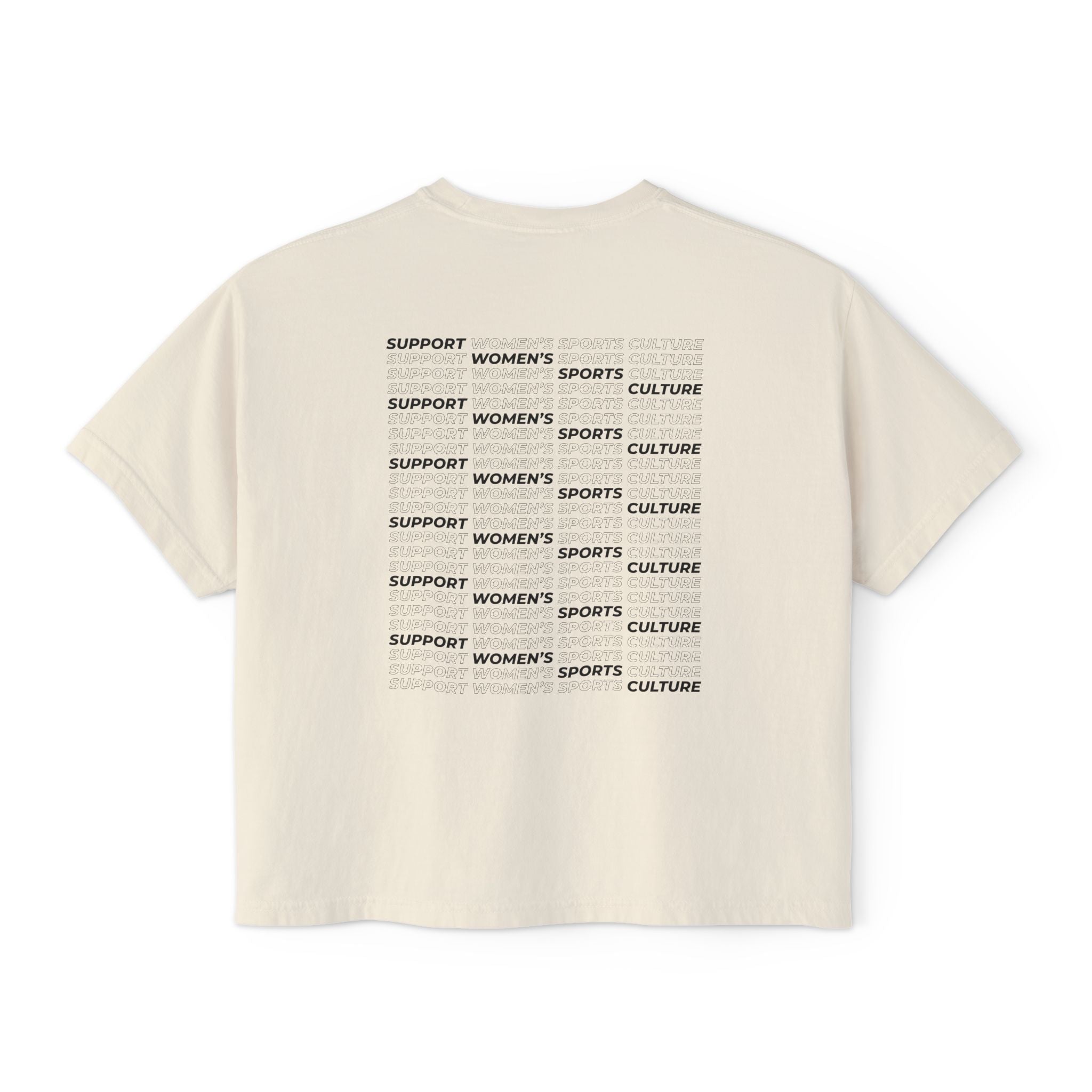 Ivory women's sports culture boxy fit t-shirt