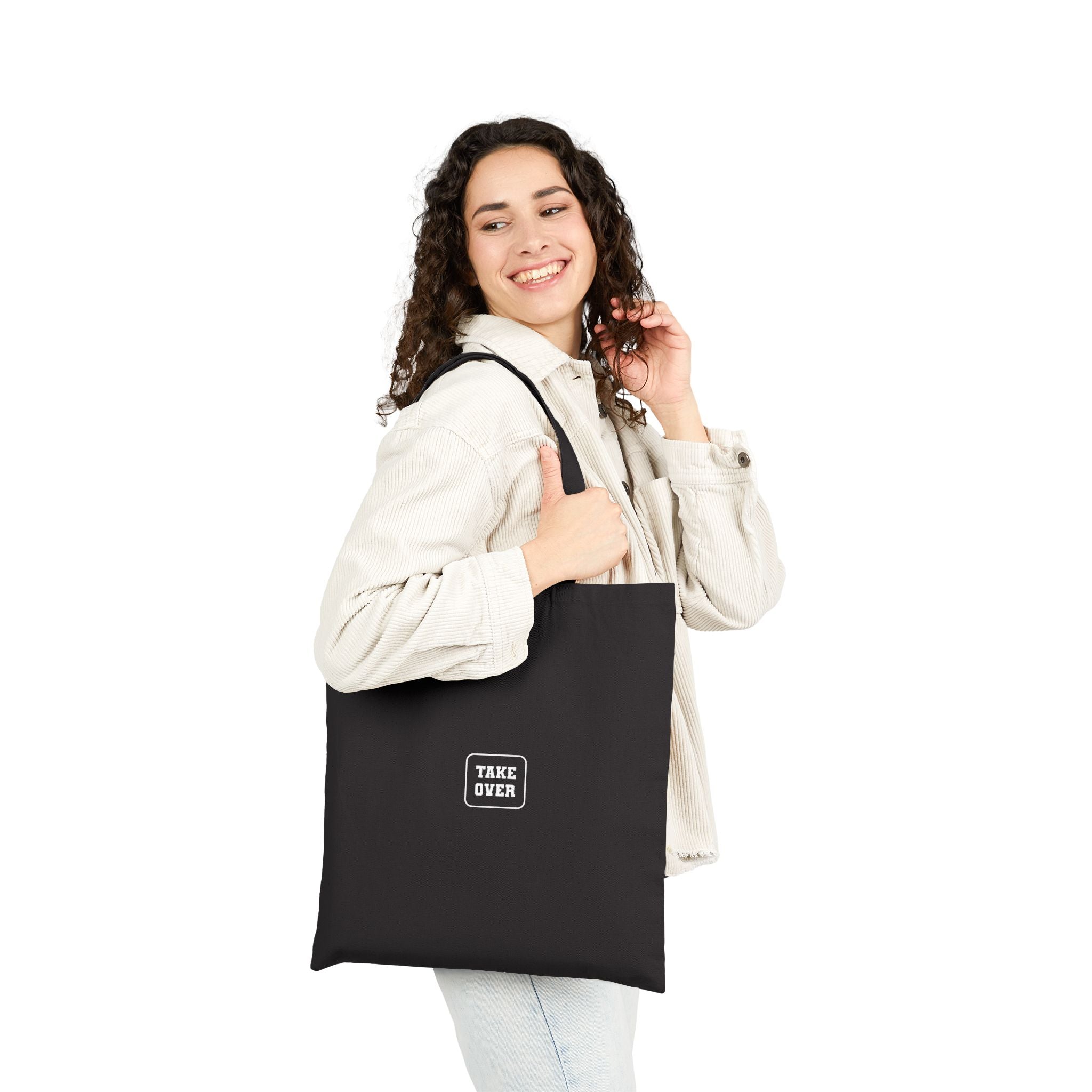 Rep every pitch and every city with the 'Take Over' Women's Pro Soccer matchday canvas tote