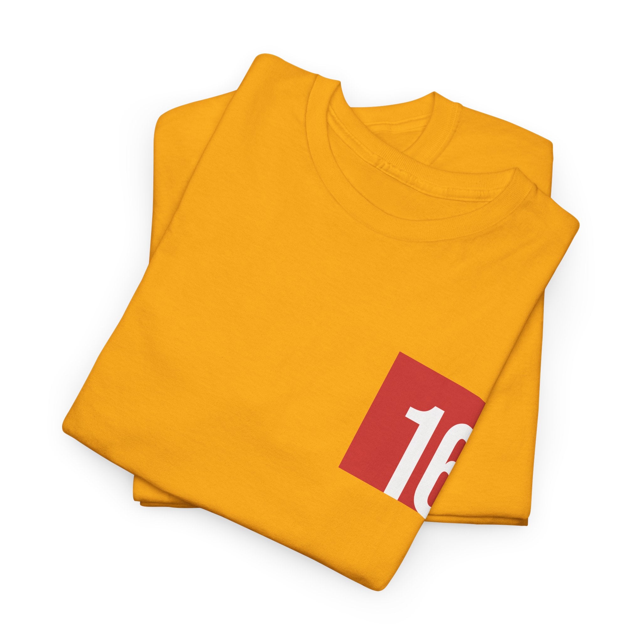 Gold Nutmeg Duchess t-shirt with a framed red rose graphic and vintage soccer street style typography