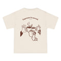 Natural W-League t-shirt featuring a front pocket W logo and back Espresso is served graphic with three clinking coffee mugs