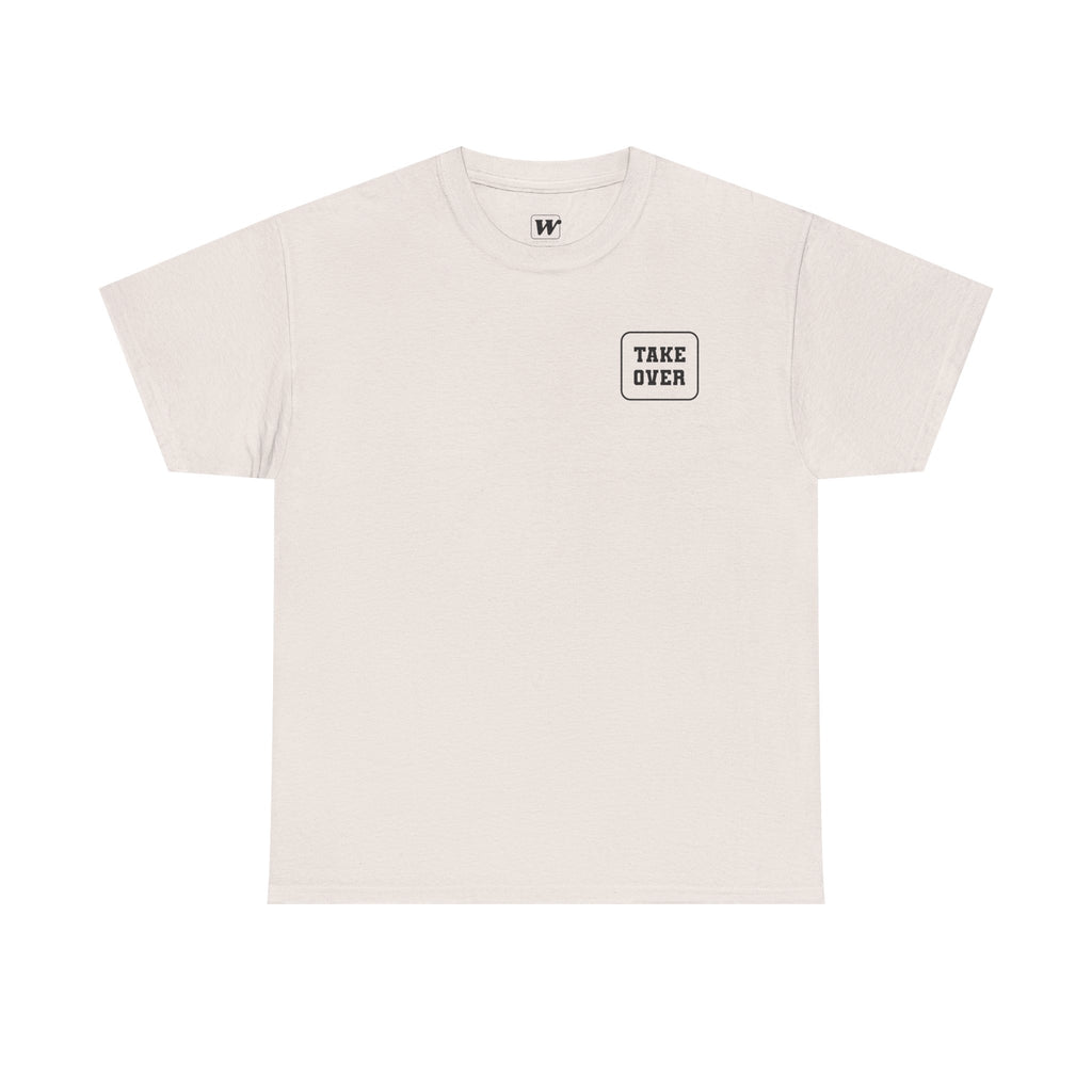 Ice Grey Take Over Every City Pro League T-Shirt flat lay on a solid background.