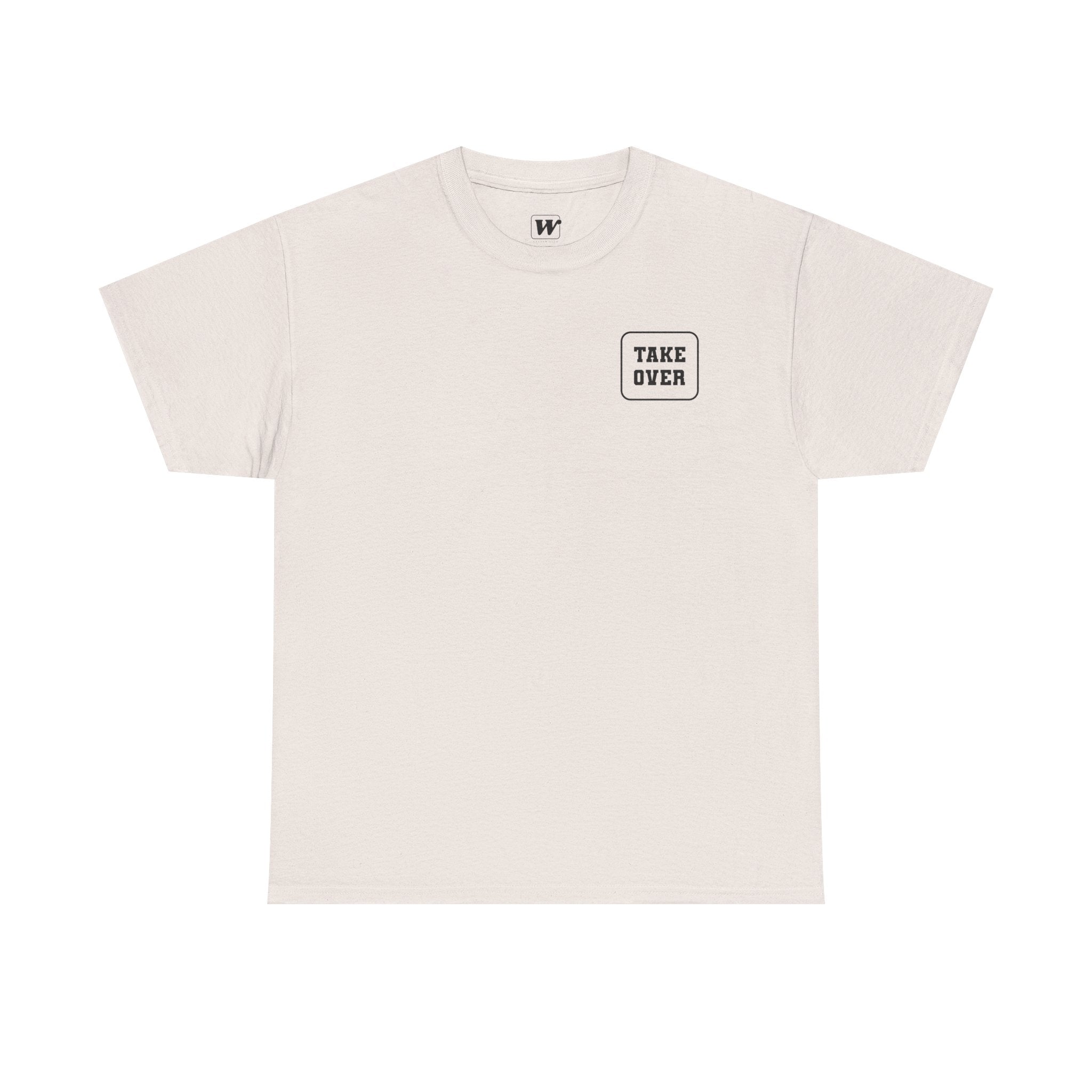 Ice Grey Take Over Every City Pro League T-Shirt flat lay on a solid background.