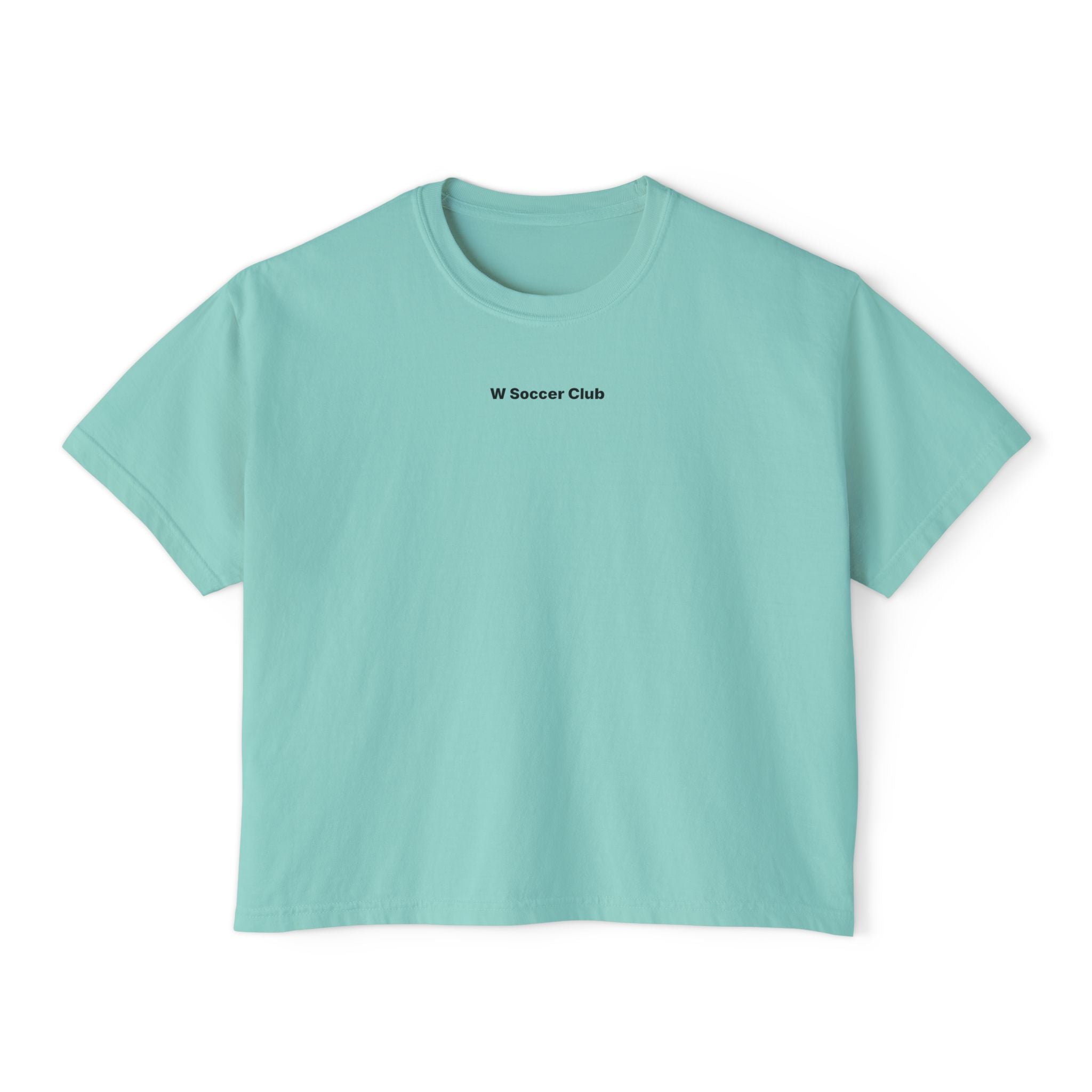 Chalky Mint women's sports culture boxy fit t-shirt