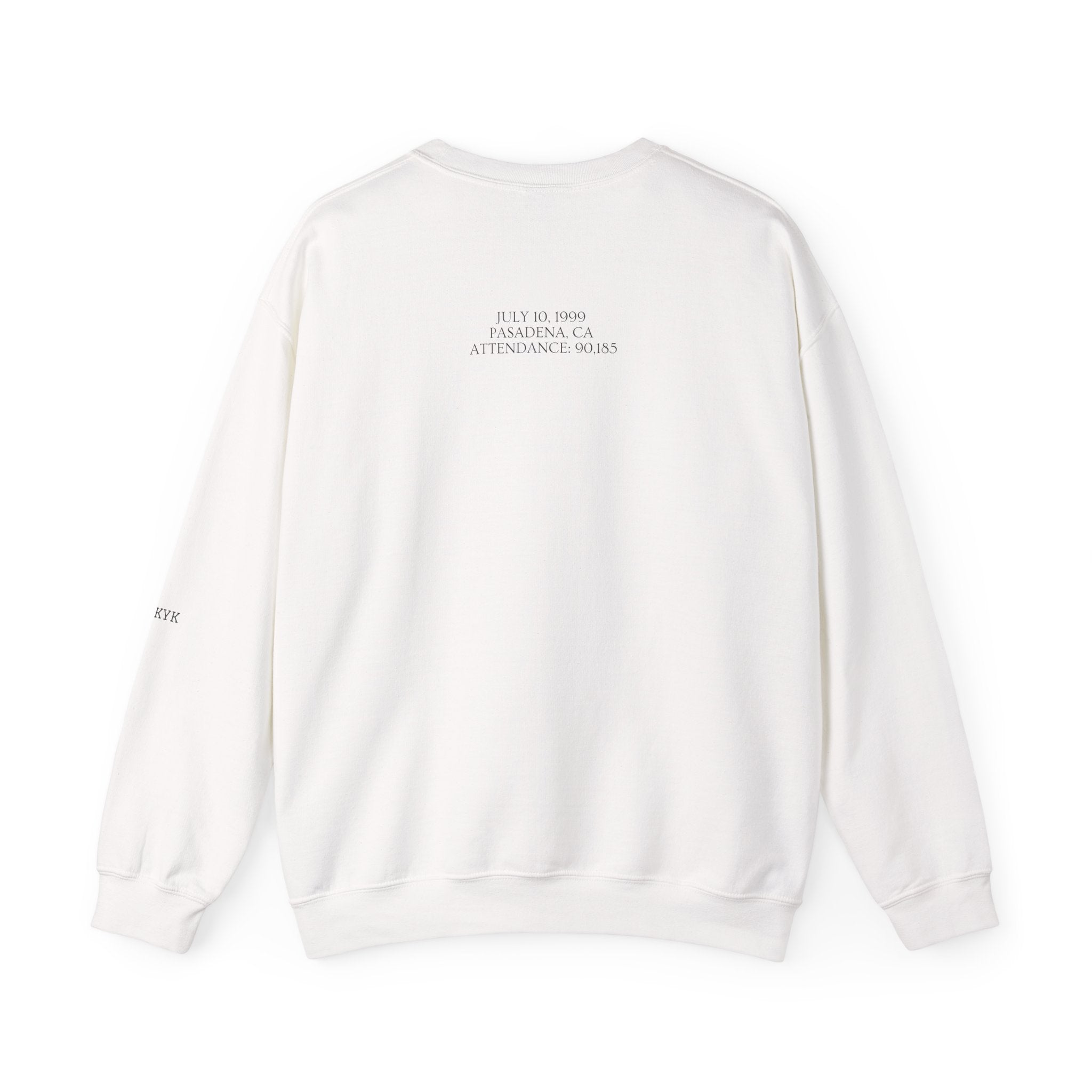 White Club & Country oversized crewneck pullover, 90s style preppy soccer apparel