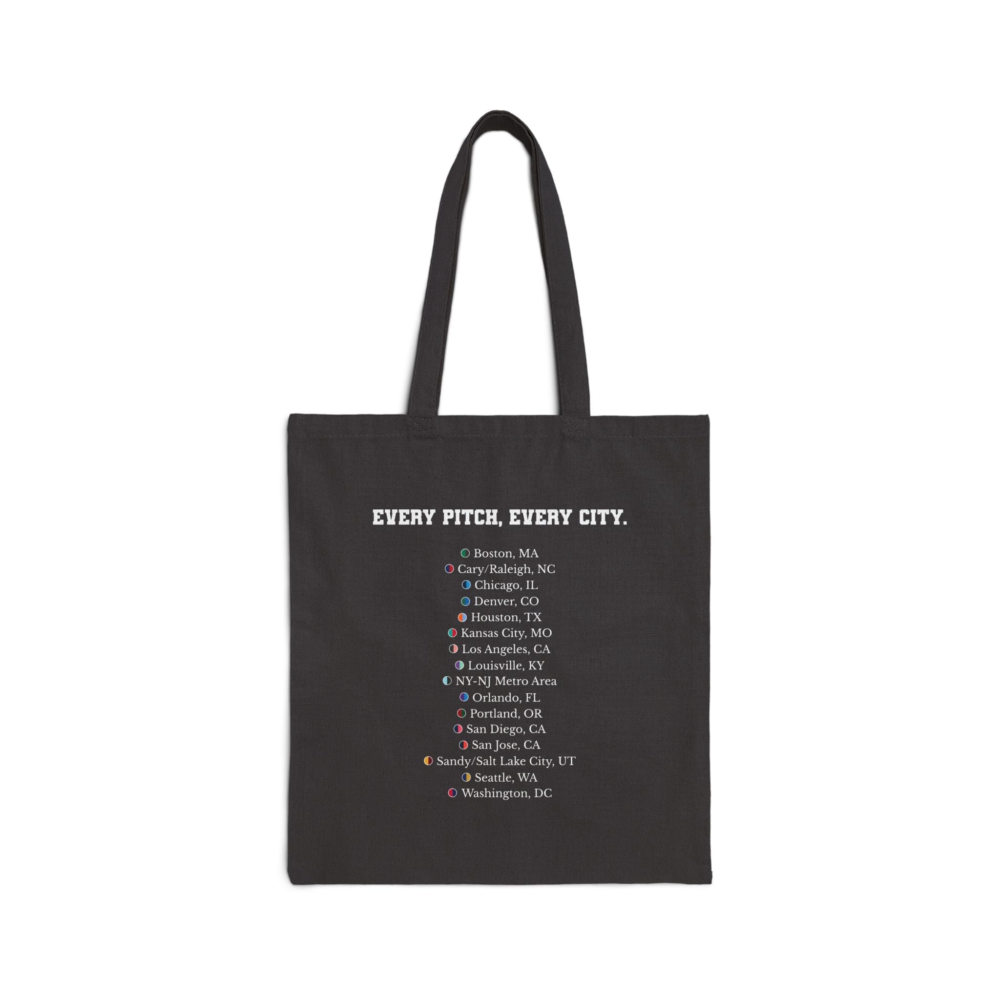 Rep every pitch and every city with the 'Take Over' Women's Pro Soccer matchday canvas tote