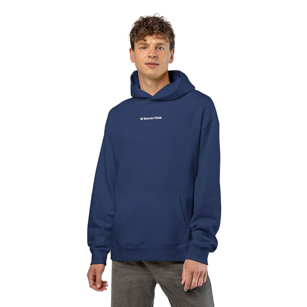 Cobalt Women's Sports Culture Hoodie flat lay.