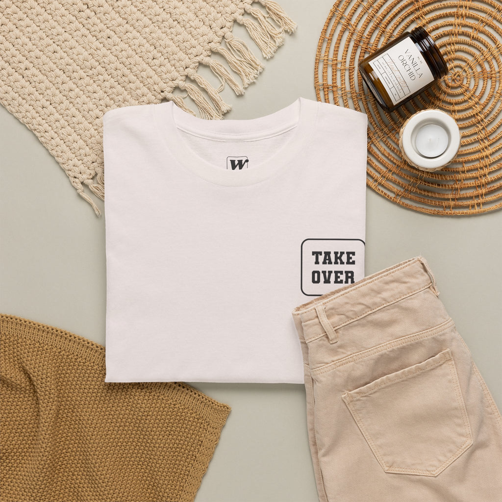 Ice Grey Take Over Every City Pro League T-Shirt flat lay on a solid background.