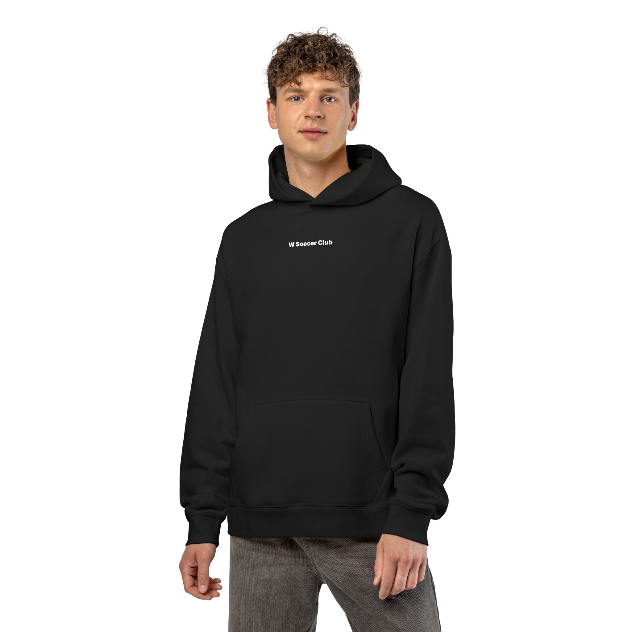 Black Support Women's Sports Culture Hoodie flat lay.
