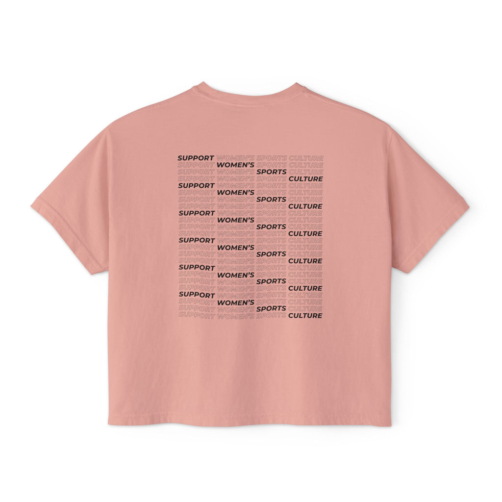 Peachy women's sports culture boxy fit t-shirt