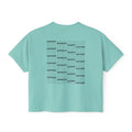 Chalky Mint women's sports culture boxy fit t-shirt